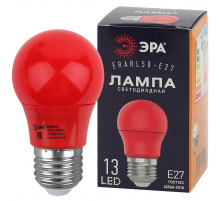 Лампа светодиодная ЭРА E27 3W 3000K красная ERARL50-E27 Б0049580
