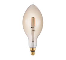 Лампа светодиодная диммируемая филаментная Eglo E27 4W 2200K янтарная 12591