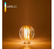 Лампа светодиодная филаментная Elektrostandard E14 8W 3300K прозрачная BLE1445 a060523