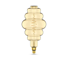 Лампа светодиодная филаментная Gauss E27 8,5W 2000K янтарная 161802105