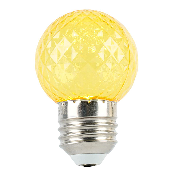 Лампа светодиодная Feron E27 1W желтая LB-385 52161