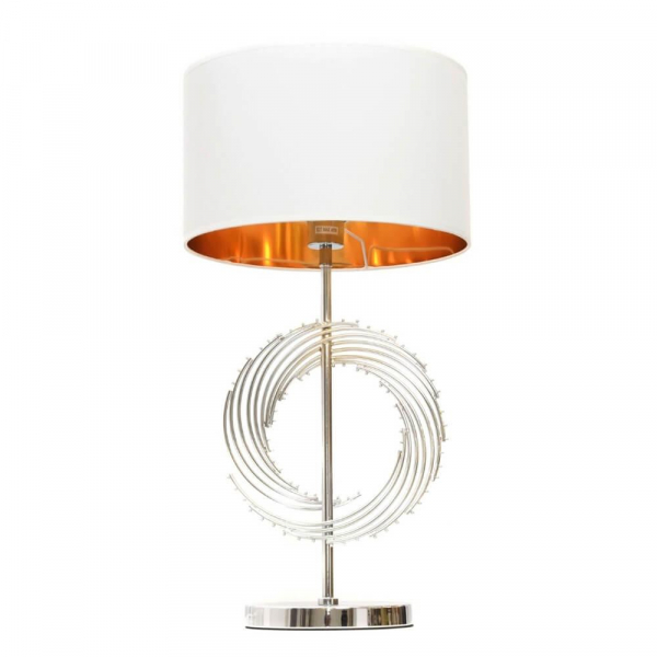 Настольная лампа Lumina Deco Fabi LDT 5531 CHR+WT Настольная лампа Lumina Deco Fabi LDT 5531 CHR+WT