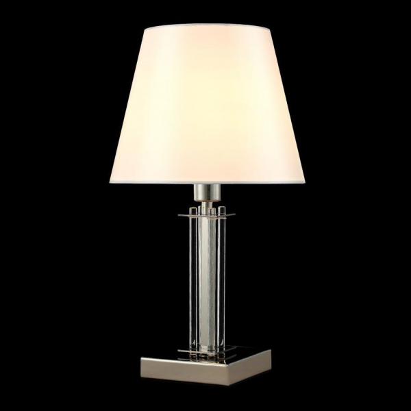 Настольная лампа Crystal Lux Nicolas LG1 Nickel/White Настольная лампа Crystal Lux Nicolas LG1 Nickel/White