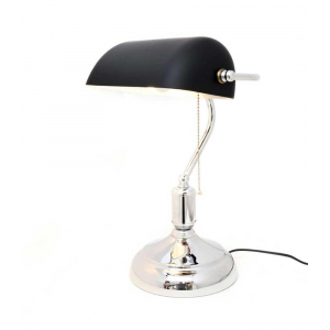 Настольная лампа Lumina Deco Banker LDT 305 BK+CHR