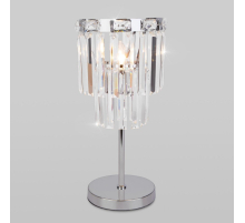 Настольная лампа Eurosvet Elegante 01136/1 хром/прозрачный хрусталь Strotskis