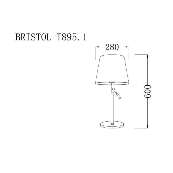 Настольная лампа Lucia Tucci Bristol T895.1 Настольная лампа Lucia Tucci Bristol T895.1