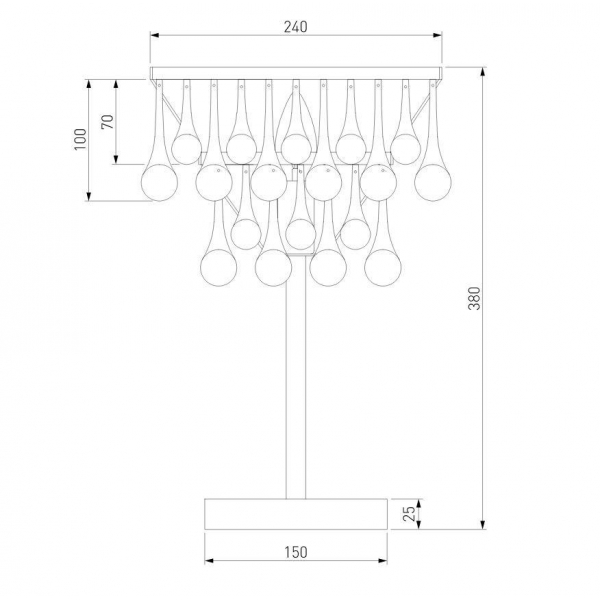 Настольная лампа Bogates Gutta 01126/1 a068864 Настольная лампа Bogates Gutta 01126/1 a068864