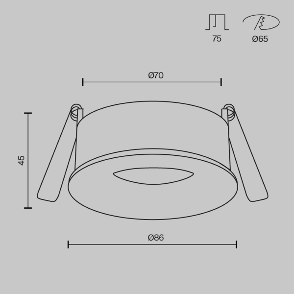 Встраиваемый светильник Maytoni Technical DL027-GU10-W