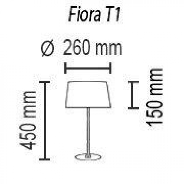 Настольная лампа TopDecor Fiora T1 10 04sat