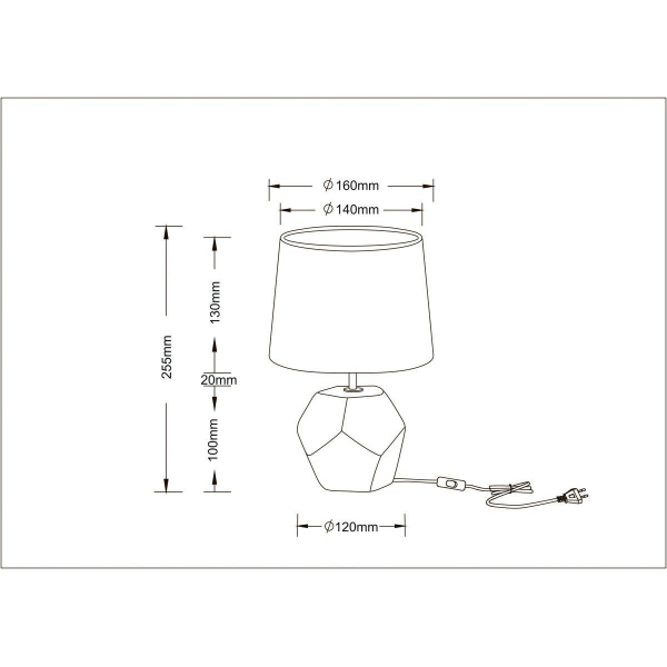 Настольная лампа Arte Lamp Zibal A5005LT-1WH Настольная лампа Arte Lamp Zibal A5005LT-1WH
