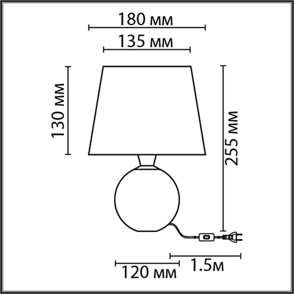 Настольная лампа Lumion Classi Tareka 8214/1T Настольная лампа Lumion Classi Tareka 8214/1T
