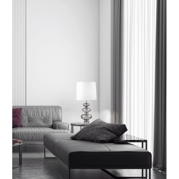 Настольная лампа Lumina Deco Briston LDT 303 CHR+WT Настольная лампа Lumina Deco Briston LDT 303 CHR+WT