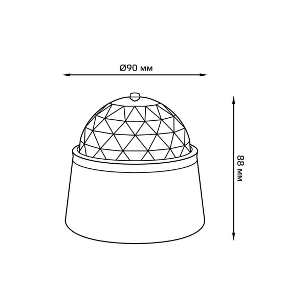 Настольный светильник Gauss с фиксированной проекцией диско DIY0021 Настольный светильник Gauss с фиксированной проекцией диско DIY0021
