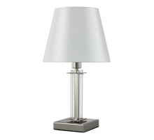 Настольная лампа Crystal Lux Nicolas LG1 Nickel/White