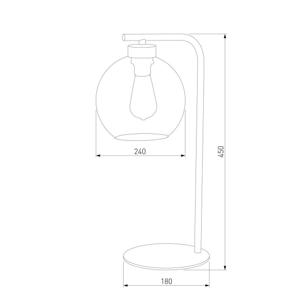 Настольная лампа TK Lighting 5102 Cubus Graphite