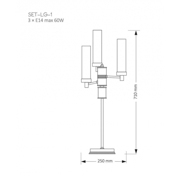 Настольный светильник KUTEK MOOD Seti SET-LG-1(Z) Настольный светильник KUTEK MOOD Seti SET-LG-1(Z)