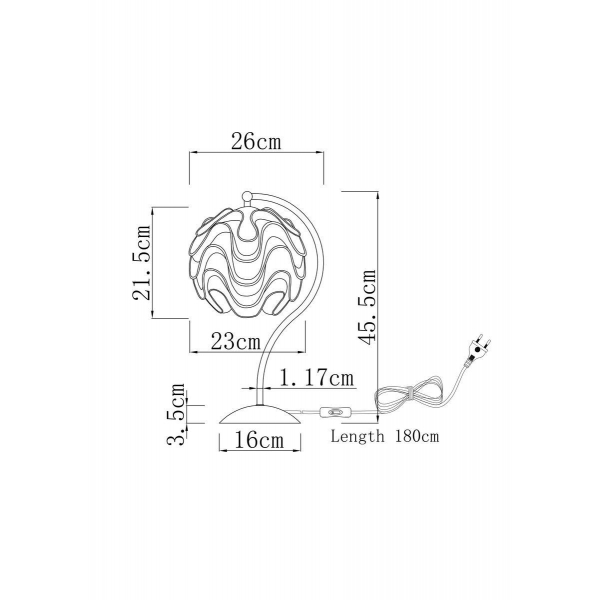 Настольная лампа Moderli Flake V11009-T Настольная лампа Moderli Flake V11009-T