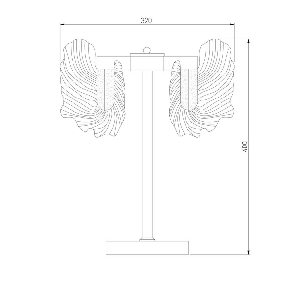 Настольная лампа Bogates Farfalla 80509/1 Настольная лампа Bogates Farfalla 80509/1