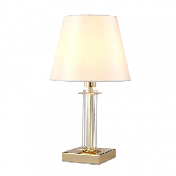 Настольная лампа Crystal Lux Nicolas LG1 Gold/White Настольная лампа Crystal Lux Nicolas LG1 Gold/White