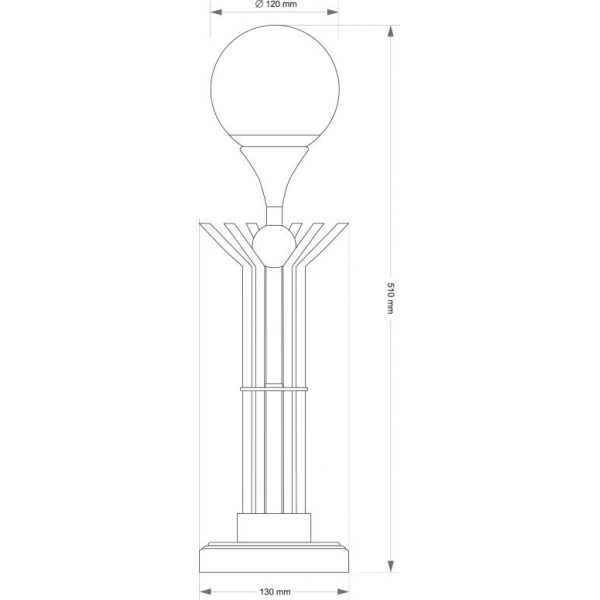 Настольный светильник KUTEK BARI BAR-LG-1(P)