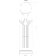 Настольный светильник KUTEK BARI BAR-LG-1(P)