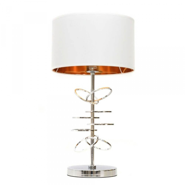 Настольная лампа Lumina Deco Milari LDT 5530 CHR+WT Настольная лампа Lumina Deco Milari LDT 5530 CHR+WT