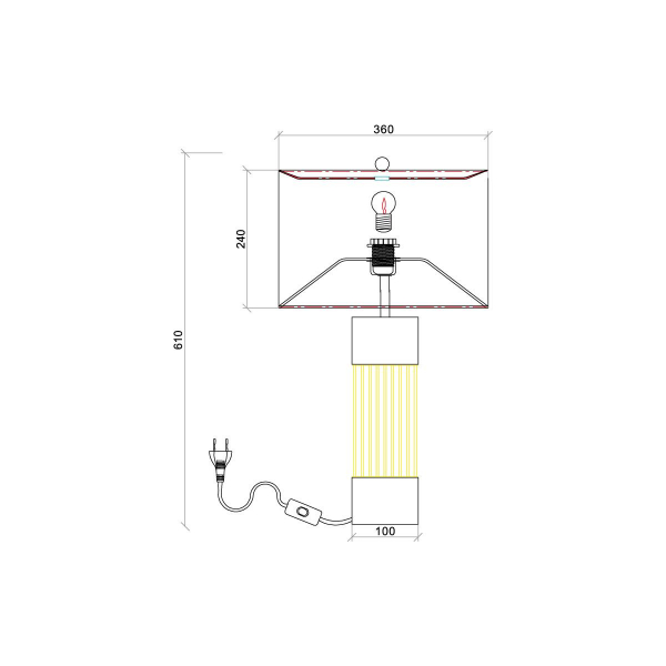 Настольная лампа Vele Luce Rainbow VL5744N01 Настольная лампа Vele Luce Rainbow VL5744N01