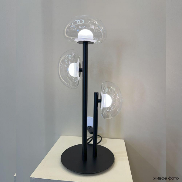 Настольная лампа Crystal Lux Bosque LG3 Black/Transparent Настольная лампа Crystal Lux Bosque LG3 Black/Transparent