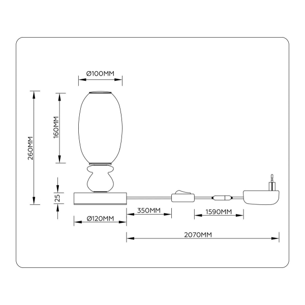 Настольная лампа Ambrella Light HIGH LIGHT LH53154