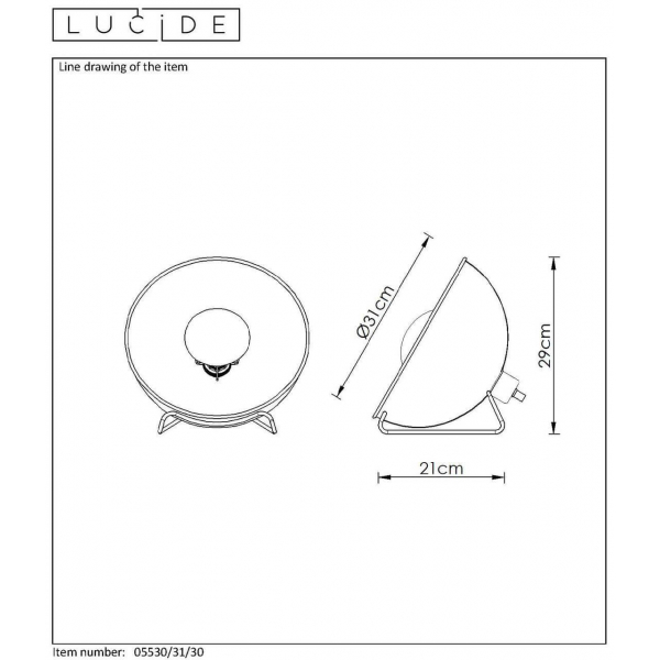 Настольная лампа Lucide Alvaro 05530/31/30 Настольная лампа Lucide Alvaro 05530/31/30