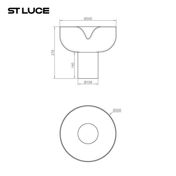 Настольная лампа ST Luce Ripple SL6014.404.01 Настольная лампа ST Luce Ripple SL6014.404.01