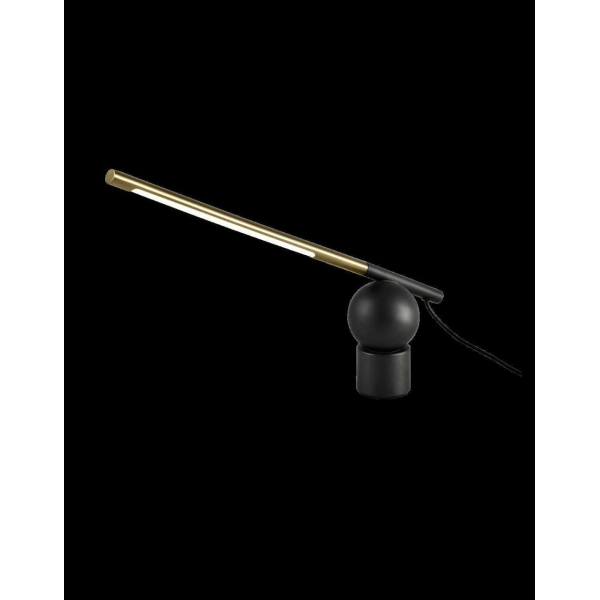 Настольная лампа Alfa Light F3924-41 light black+gol d 5W 30*8*40