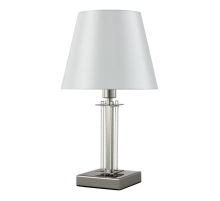 Настольная лампа Crystal Lux Nicolas LG1 Nickel/White
