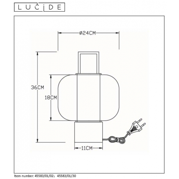 Настольная лампа Lucide Sofia 45583/01/30