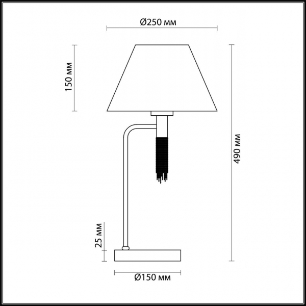 Настольная лампа Lumion Neoclassi Vanessa 4514/1T Настольная лампа Lumion Neoclassi Vanessa 4514/1T