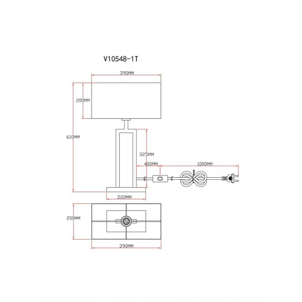 Настольная лампа Moderli Viola V10548-1T Настольная лампа Moderli Viola V10548-1T