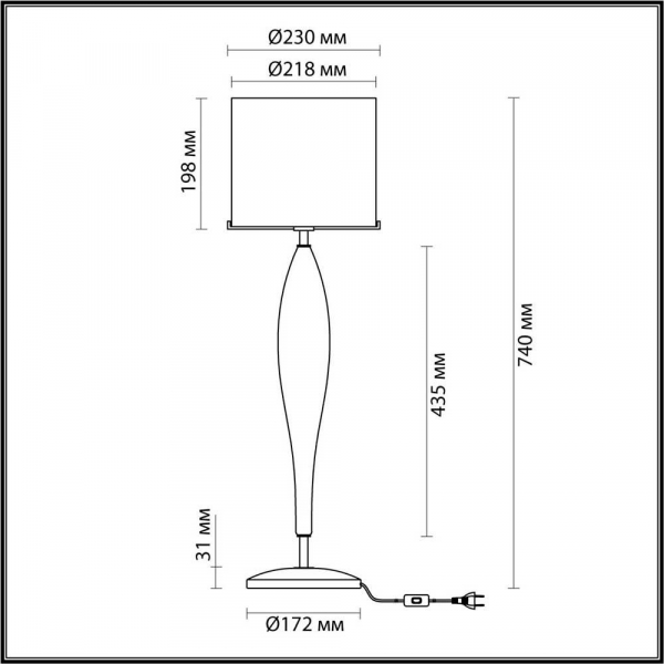 Настольная лампа Odeon Light Standing Tower 4850/1T Настольная лампа Odeon Light Standing Tower 4850/1T