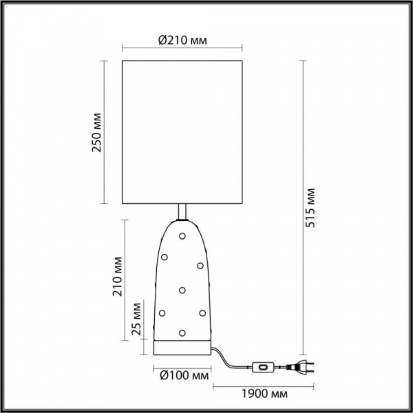 Настольная лампа Odeon Light Exclusive Modern Pollen 5424/1T Настольная лампа Odeon Light Exclusive Modern Pollen 5424/1T