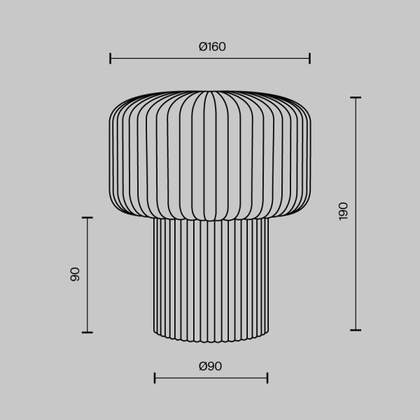 Настольный светильник Maytoni MOD404TL-01BG