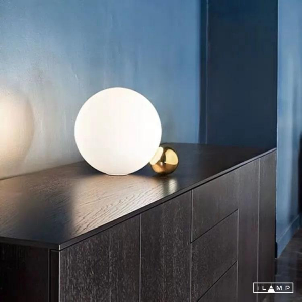 Настольная лампа iLamp Mono 10240T/1-D250 WH-GL Настольная лампа iLamp Mono 10240T/1-D250 WH-GL