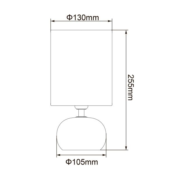Настольная лампа Uniel UML-B307 E14 Silver/White UL-00012423