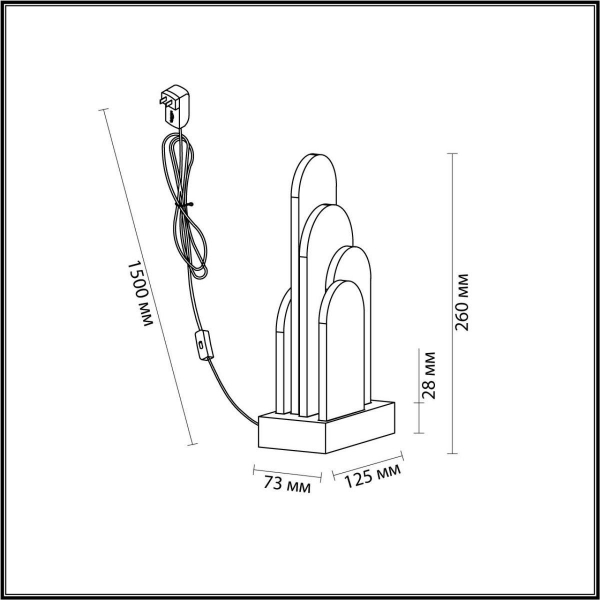 Настольная лампа Odeon Light Exclusive Hightech Foros 5438/12TL Настольная лампа Odeon Light Exclusive Hightech Foros 5438/12TL