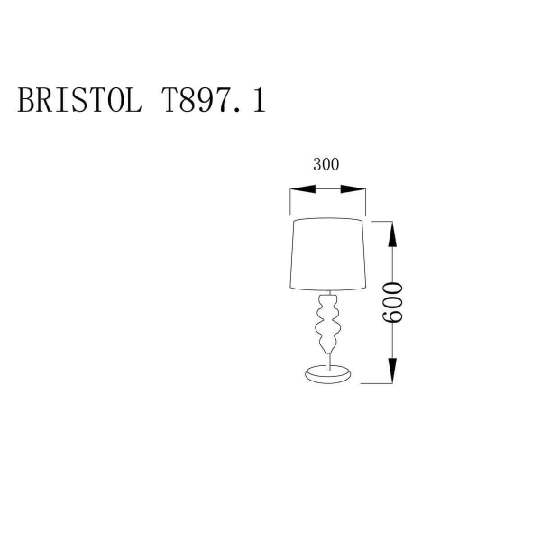 Настольная лампа Lucia Tucci Bristol T897.1 Настольная лампа Lucia Tucci Bristol T897.1