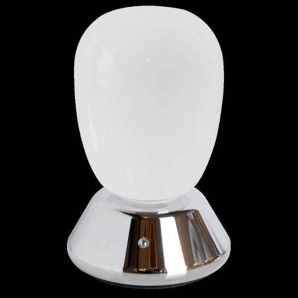 Настольная лампа диммируемая 10W 3000K матовый/хром Uovo III Lightstar 807914