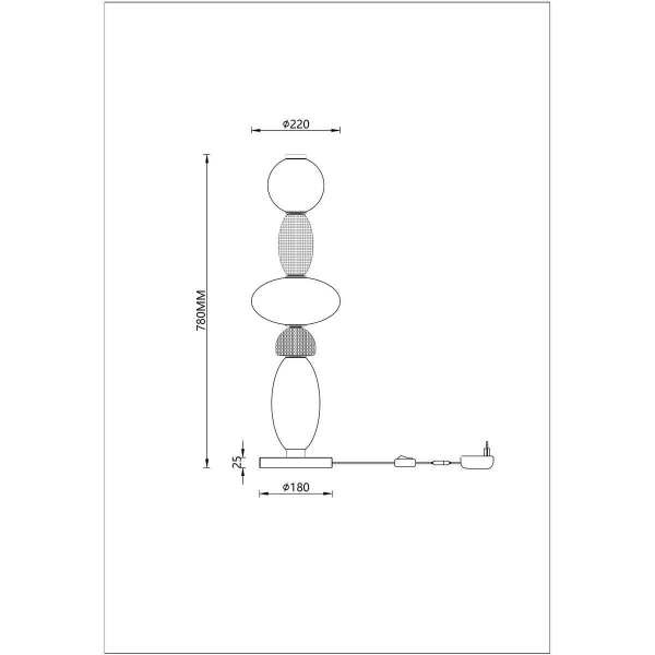 Настольная лампа Divinare Ambra 5016/17 TL-24 Настольная лампа Divinare Ambra 5016/17 TL-24