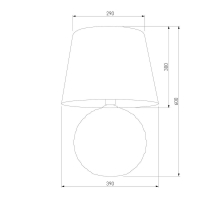 Настольная лампа TK Lighting 5591 Santana Ecru