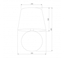 Настольная лампа TK Lighting 5591 Santana Ecru