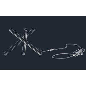 Настольная лампа Alfa Light F3924-42 black 13W 30*30*H2 5