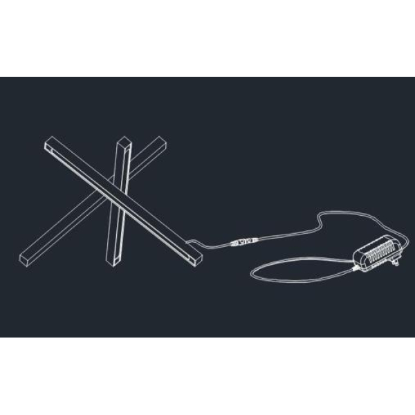 Настольная лампа Alfa Light F3924-42 black 13W 30*30*H2 5