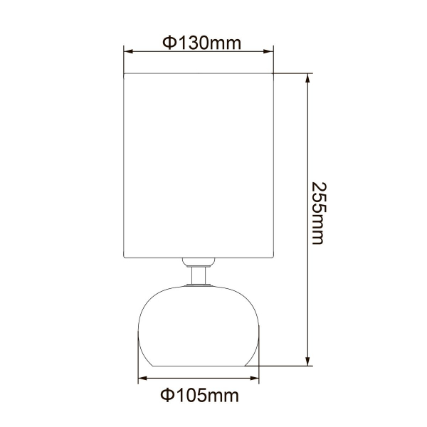 Настольная лампа Uniel UML-B307 E14 Silver/White UL-00012423 Настольная лампа Uniel UML-B307 E14 Silver/White UL-00012423